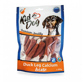 KIDDOG kacze udko z kostką wapniową 250 g KIDDOG kacze udko z kostką wapniową 250 g