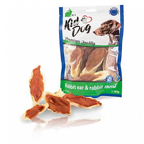KIDDOG królicze ucho nadziewane króliczym mięskiem 250 g