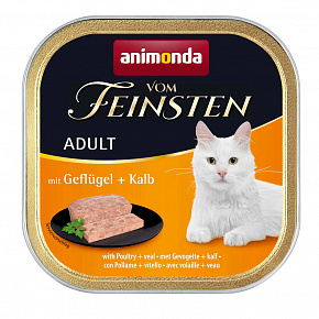 ANIMONDA pasztet ADULT - drób, cielęcina dla kotów 100g