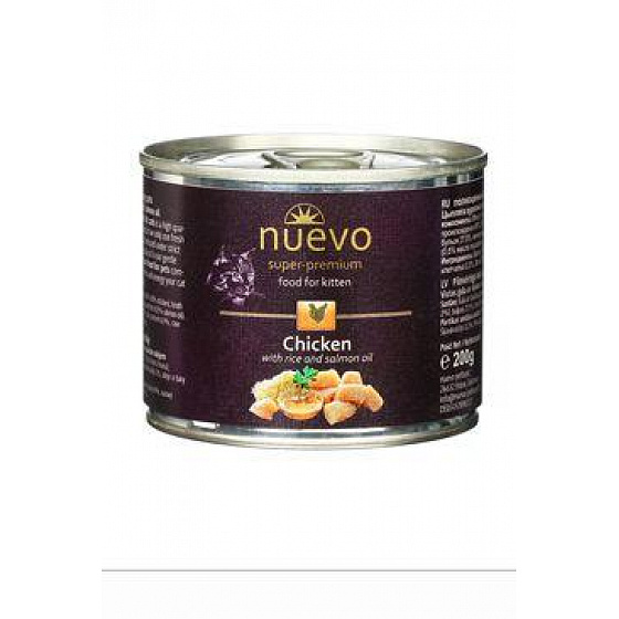 Nuevo kocię kurczak konserwa. 200g