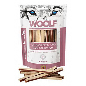 WOOLF Classic poch. Long Chicken and Cod Sandwich 100g