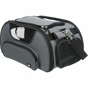 Torba transportowa WINGS, do samolotu, 28 x 23 x 46cm, szara/niebieska (max 20kg)