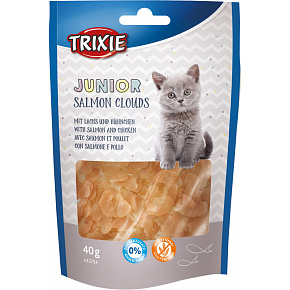 Junior Salmon Clouds - kawałki łososia dla kociąt 40 g
