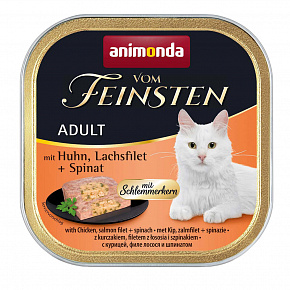V.Feinsten CORE kurczak, filet z łososia + szpinak dla kotów 100g