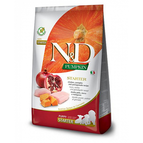 N&D Pumpkin DOG Puppy Starter Kurczak&Granat 800g