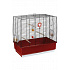 Klatka REKORD 4P ptaki 60x32,5x57,5cm czarno-czerwona FP