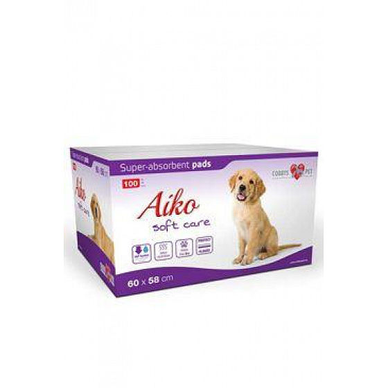 Podkład chłonny dla psów Aiko Soft Care 60x58cm 100 szt.
