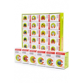 Bandaż elastyczny. CoPoly 7,5cmx 4,5m MIX NADRUK 20szt. BOX Bandaż elastyczny. CoPoly 7,5cmx 4,5m MIX NADRUK 20szt. BOX