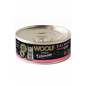 WOOLF WildCat Ultimate puszka. Kitten Paté z łososia 85g WOOLF WildCat Ultimate puszka. Kitten Paté z łososia 85g