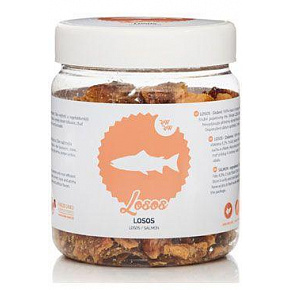 Raw Raw przysmak liofilizowany Łosoś mięso 110g Raw Raw przysmak liofilizowany Łosoś mięso 110g