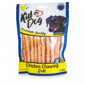 KIDDOG kurczak na pałeczce z bawolej skóry - 8 mm/12 cm 250 g KIDDOG kurczak na pałeczce z bawolej skóry - 8 mm/12 cm 250 g