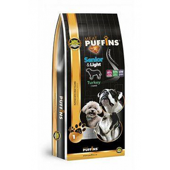 Puffins Dog Senior&Light Indyk 1kg