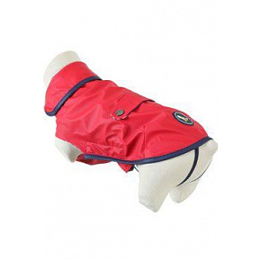 Płaszczyk przeciwdeszczowy dla psów ST MALO czerwony 30cm Zolux