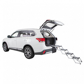 Składane schody 4-stopniowe, 37 x 70 x 160 cm, do 75 kg, aluminium/TPR Składane schody 4-stopniowe, 37 x 70 x 160 cm, do 75 kg, aluminium/TPR