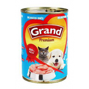 GRAND Dog konserwa. Premium Puppy delikates mieszanka 405g
