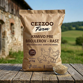 CEZZOO FARM pasza dla brojlerów - wzrost mieszanka granulowana 25kg CEZZOO FARM pasza dla brojlerów - wzrost mieszanka granulowana 25kg