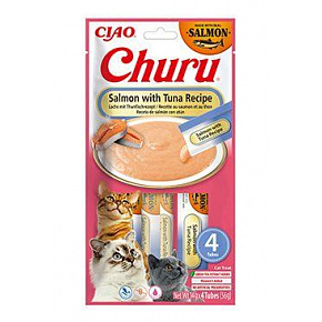 Churu Cat Łosoś z Tuńczykiem Przepis 4x14g