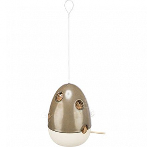 Ceramiczny wiszący pojemnik na materiał gniazdowy, 12 × 12 × 16 cm Ceramiczny wiszący pojemnik na materiał gniazdowy, 12 × 12 × 16 cm