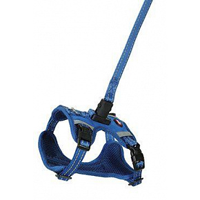 Szelki dla psa z smyczą 2m CLIP&GO niebieskie M Zolux Szelki dla psa z smyczą 2m CLIP&GO niebieskie M Zolux