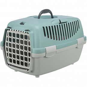 Transportowy box CAPRI I, XS: 32x31x48cm (max. 6 kg), jasnoszary/szałwiowy