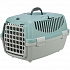 Transportowy box CAPRI I, XS: 32x31x48cm (max. 6 kg), jasnoszary/szałwiowy