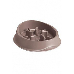 Miska przeciwko łapczywemu jedzeniu antypoślizgowa SMART 0,5l beżowaZolux Miska przeciwko łapczywemu jedzeniu antypoślizgowa SMART 0,5l beżowaZolux