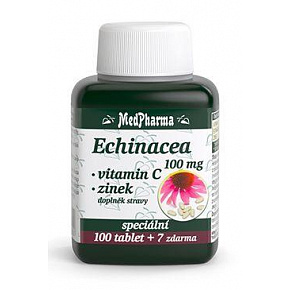 Echinacea 100mg+wit.C+zinek 100+7tbl gratis MedPharma