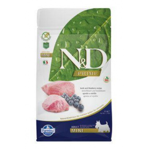 N&D PRIME DOG Adult Mini Jagnięcina & Borówka 800g