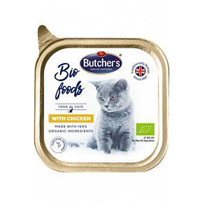 Butcher's Cat Bio Foods z kurczakiem tacka 85g
