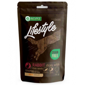 Przysmak Natures P Lifestyle dog soft rabbit dices with chia seeds 75 g
