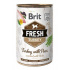 Brit Fresh Dog konz Turkey with Peas 400g