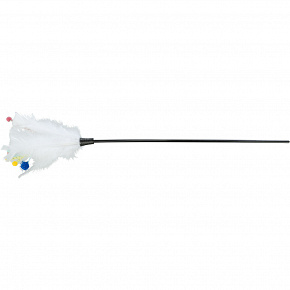 Zabawka z piórkami i sznurkami zakończonymi kulkami, 41 cm Zabawka z piórkami i sznurkami zakończonymi kulkami, 41 cm