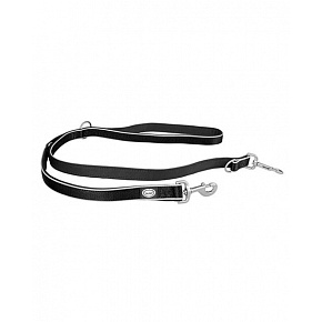Smycz DUVO+ EXPLOR WEST duo nylon czarna 200cm/25 mm