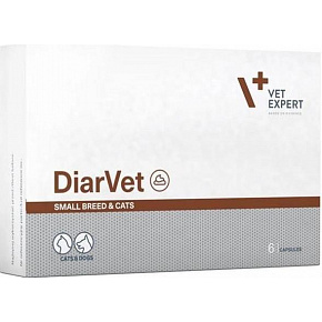 VetExpert DiarVet Small Breed&Cats 6 kapsułek (Twist off)