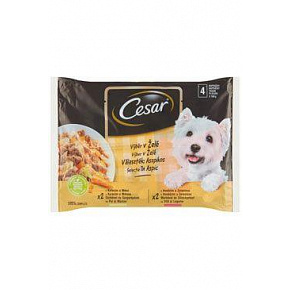 Cesar Selection saszetka wybór w galarecie 4x100g