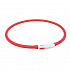 Obroża świecąca USB XS-XL 70 cm / 10 mm, czerwona
