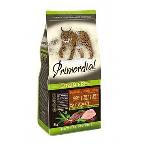 Primordial Cat GF Adult Duck&Turkey 2kg Primordial Cat GF Adult Duck&Turkey 2kg