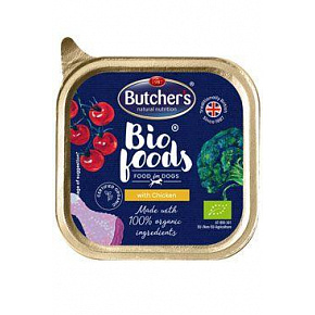 Butcher's Dog Bio Foods z kurczakiem tacka 150g Butcher's Dog Bio Foods z kurczakiem tacka 150g