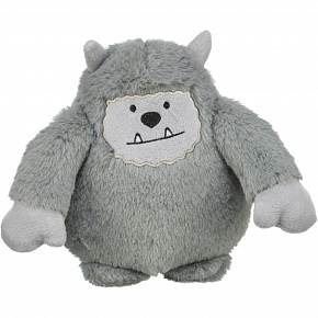 Świąteczny Yeti, 20 cm, z dźwiękiem, plusz, szary