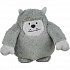Świąteczny Yeti, 20 cm, z dźwiękiem, plusz, szary