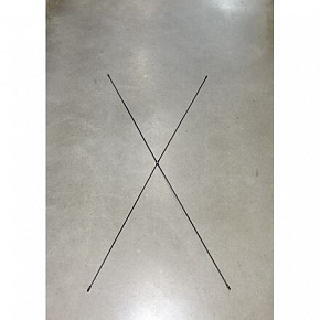 Wzmocnienie w kształcie X, dla Snack Bar # 9021, 1520 x 6 x 6 mm, metal