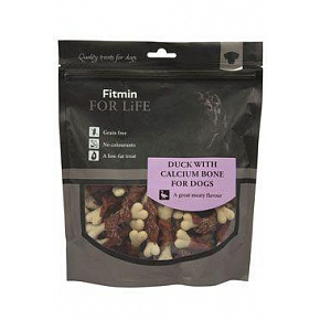Fitmin FL dog poch. Treats Kalciowa kość z kaczką 400g Fitmin FL dog poch. Treats Kalciowa kość z kaczką 400g