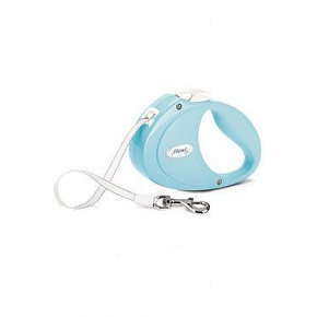 Smycz FLEXI Puppy taśma 2m/12kg jasny. niebieski