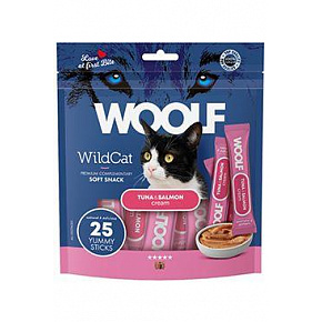 WOOLF WildCat Cream Regular Tuńczyk&Łosoś 25x14g