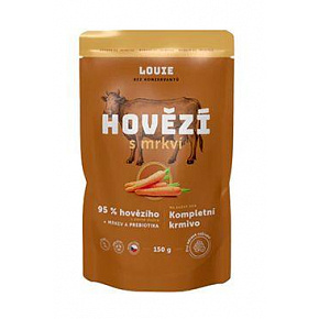 Louie Dog kieszonka Wołowina z marchewką 150g