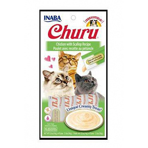 Churu Cat Kurczak z Przegrzebkiem 4x14g