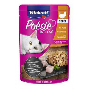 Vitakraft Cat Poésie Délice Gelée saszetka z indykiem 85g