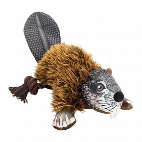 Bóbr na linie, 39 cm, pluszowa zabawka dla psów, HipHop Dog