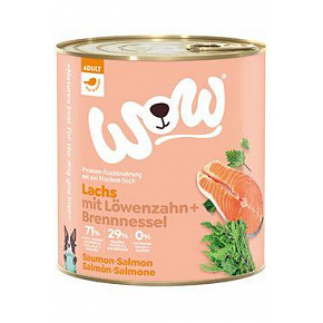 WOW Dog konserwa. Dorosły łosoś z pomidorami 800g