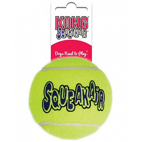 Zabawka Kong Dog SqueakAir Piłka z piszczałką tenis, guma wulkanizowana, XL